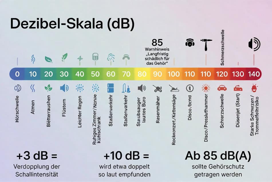 Dezibel-Skala-bunt